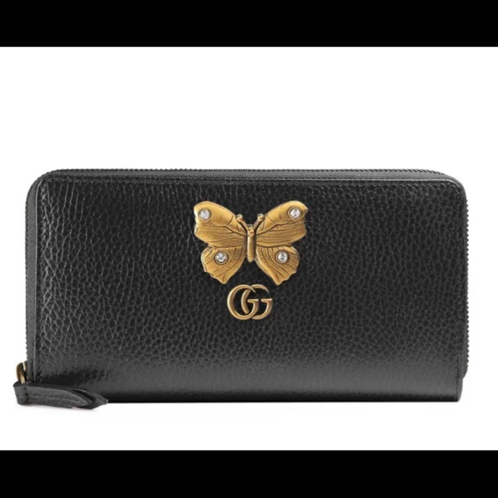 Gucci Wallet NIB RARE Farfalla Zip Around